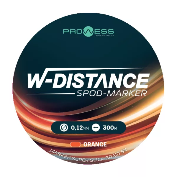 Prowess W-Distance Spod-Marker Super Slick Braid X8 Orange 0.12mm 300m Braided Mainline
