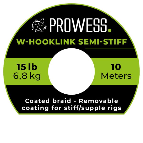 Prowess TRÉSSÉ W-HOOKLINK SEMI-STIFF braided hooklink 0,35mm
