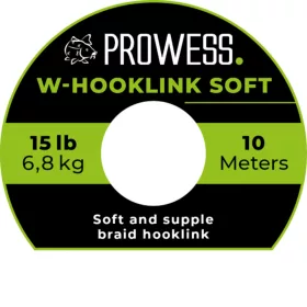   Prowess W-Hooklink Soft Braid 10m 35lb Green Braided Hooklink