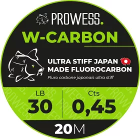 Prowess W-Carbon 20m 0.30mm Carp Leader Line