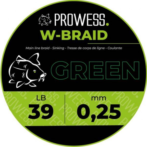 Prowess W-Braid Main Line 0,20mm 1000m Braided Main Line