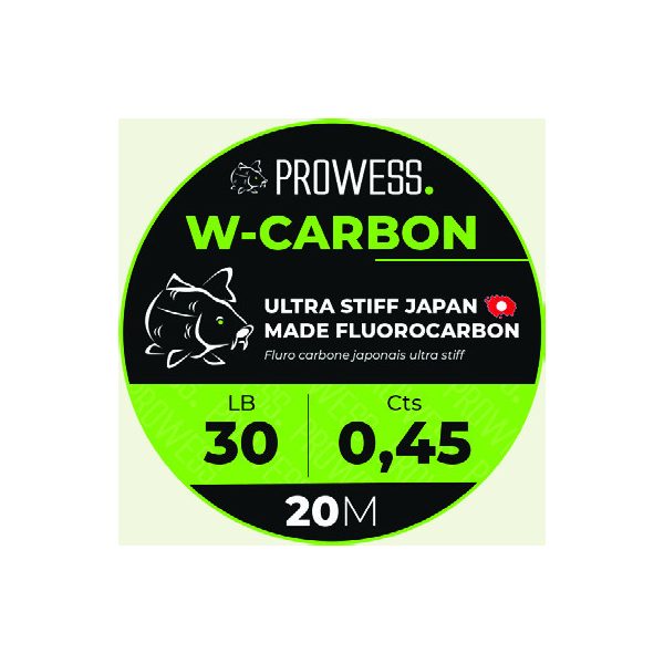 Prowess W-CARBON 0.50mm Fluorocarbon Line / Carp Leader Line