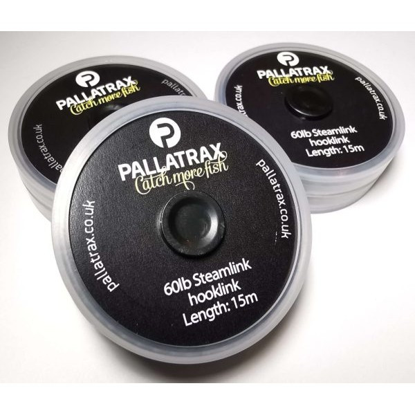 Pallatrax Hooklinks 25lb Steamlink 15m leader
