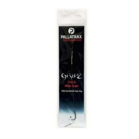   Pallatrax Gripz Wide Gape Hair Rigs 8 15lb Steamlink Monofilament Pre-tied Hook