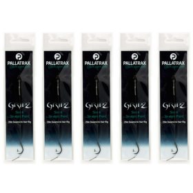   Pallatrax Gripz Straight Point Hair Rigs 8 15lb Steamlink Monofil Pre-tied Hook