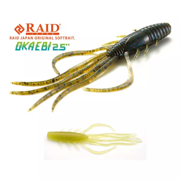Raid Oka Ebi 6,3cm 072 Stealth Fish Plastic Lure 8pcs
