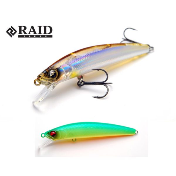 Raid Level Minnow Quik72 7.2cm 5.2gr 001 Lime Chart Wobbler