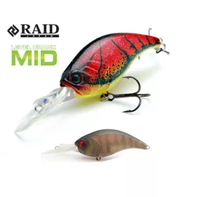 Raid Level Crank Mid 5.9cm 10.5gr 018 Smoke Gill Wobbler