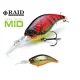 Raid Level Crank Mid 5.9cm 10,5gr 006 Real Kinkuro Wobbler