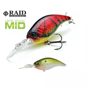 Raid Level Crank Mid 5.9cm 10,5gr 008 Pearl Shad Wobbler