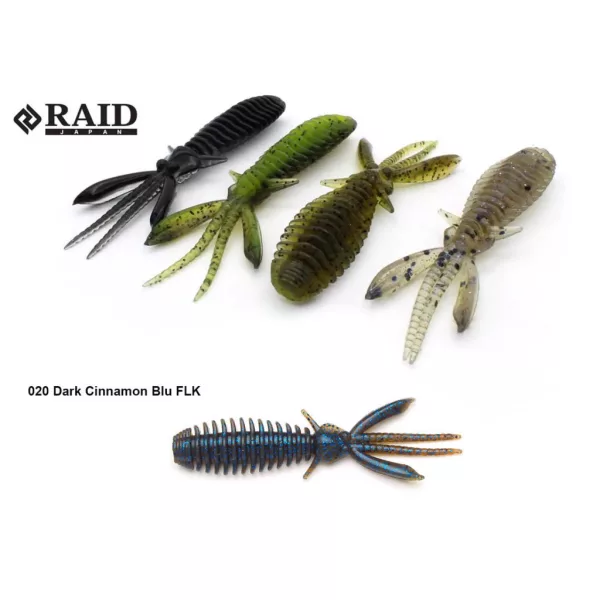 Raid Egubug 6,3cm 020 Dark Cinnamon Blu Flk Beetle Imitation 8pcs