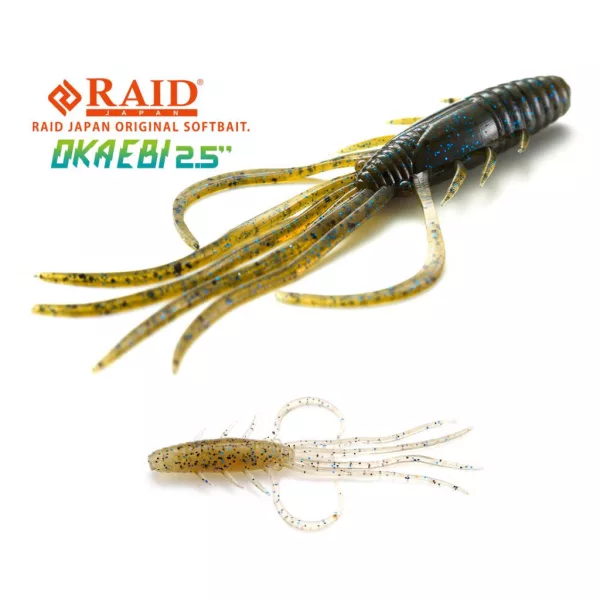 Raid Oka Ebi 6,3cm 046 Blue Sujiebi Plastic Lure 8pcs