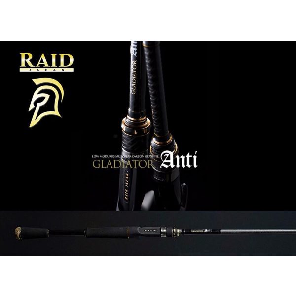 Raid Gladiator Anti Cast GA-72HC King Heavy 2.18m 10.5-42gr 2 Piece Casting Spinning Rod