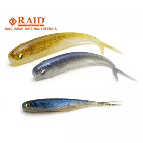 Raid Fish Roller 8.9cm 042 Dark Cinnamon Shad Soft Lure 7pcs