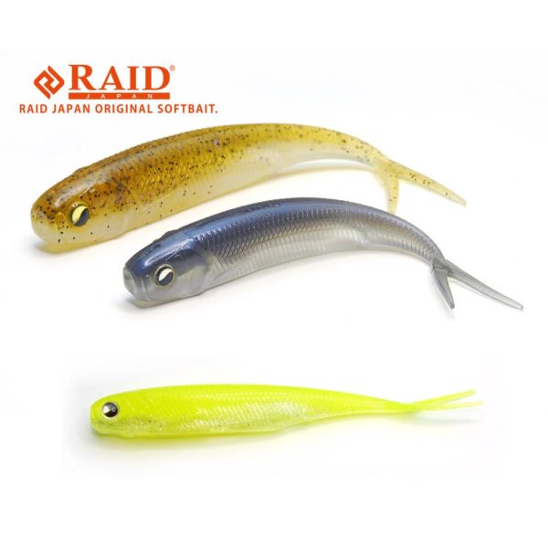 Raid Fish Roller 8.9cm 053 White Chart Soft Lure 7pcs