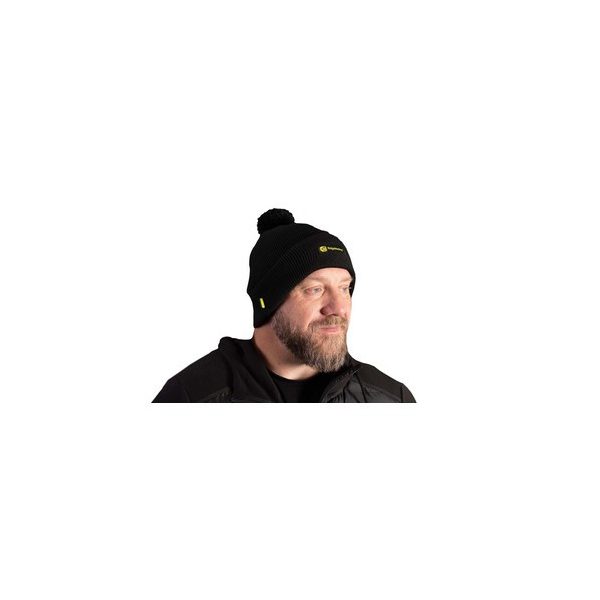 RIDGEMONKEY APEAREL BOBBLE BEANIE HAT BLACK - Knitted hat - Autumn clothing, Winter clothing