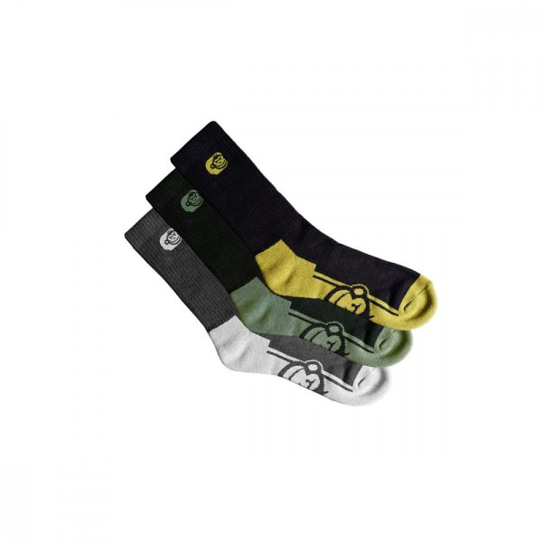 RIDGEMONKEY APEAREL CREW SOCKS 3 PACK SIZE 6-9 SOCKS - Socks - Autumn, Winter clothing