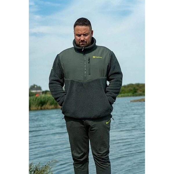Ridgemonkey Apearel Thermapro Sherpa Fleece Green Pullover 3XL