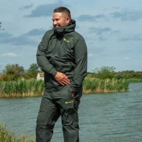   Ridgemonkey Apearel Thermapro Waterproof Shell Trousers Green Rain Trousers 2XL