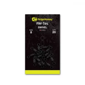 RIDGEMONKEY RM-TEC SWIVEL SIZE 8 SWIVEL 20PCS - Swivel snap