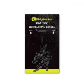   Ridgemonkey Rm-Tec Quick Change Heli Ring Swivel Size8 Quick Change Swivel 8pc