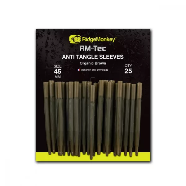Ridgemonkey RM-Tec Anti-Tangle Organic Brown Long Anti-Tangle Rubber Sleeve