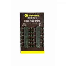   Ridgemonkey Rm-Tec Hook-Ring Stops Sliding Ring Stop 24pc Small