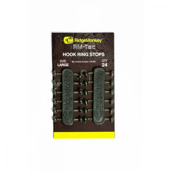 Ridgemonkey Rm-Tec Hook-Ring Stops Sliding Ring Stop 24pc Small