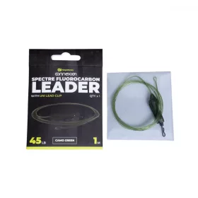   Ridgemonkey Spectre Fluorocarbon Uni Lead Clip Leader - Camo Green Boilie Rig