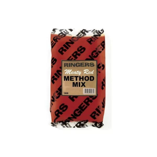 Ringers Method Mix Meaty Red Groundbait 1kg