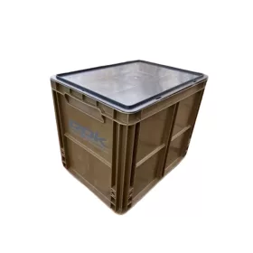 ROK Storage Crate Set with Lid 40x30x32cm Green