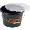 ROK 18 Liter Black Bait Bucket and 5 Liter Mixing Container Set with Lid