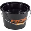 ROK 18 Liter Black Bait Bucket and 5 Liter Mixing Container Set with Lid