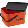 ROK 10 Liter Orange Square Mixing Container with Lid