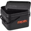 ROK 10 Liter Square Bait Bucket Set with Insert and Lid Black