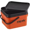 ROK 10 Liter Square Bait Bucket Set with Insert and Lid Orange