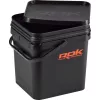 ROK 17 Liter Square Bait Bucket Set with Insert and Lid Black