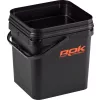 ROK 17 Liter Square Bait Bucket Set with Insert and Lid Black
