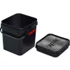 ROK 17 Liter Square Bait Bucket Set with Insert and Lid Black