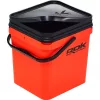 ROK 17 Liter Square Bait Bucket Set with Insert and Lid Orange