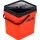 ROK 17 Liter Square Bait Bucket Set with Insert and Lid Orange