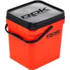 ROK 17 Liter Square Bait Bucket Set with Insert and Lid Orange