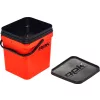 ROK 17 Liter Square Bait Bucket Set with Insert and Lid Orange