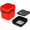 ROK 17 Liter Square Bait Bucket Set with Insert and Lid Orange
