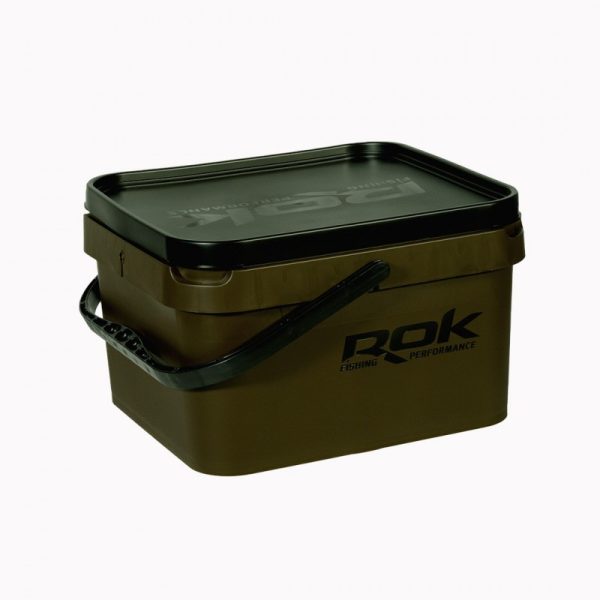 ROK 10 Liter Green Square Mixing Container with Lid
