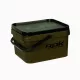 ROK 10 Liter Square Bait Bucket Set with Insert and Lid Green
