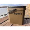 ROK 17 Liter Square Bait Bucket Set with Insert and Lid Green