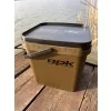 ROK 17 Liter Square Bait Bucket Set with Insert and Lid Green
