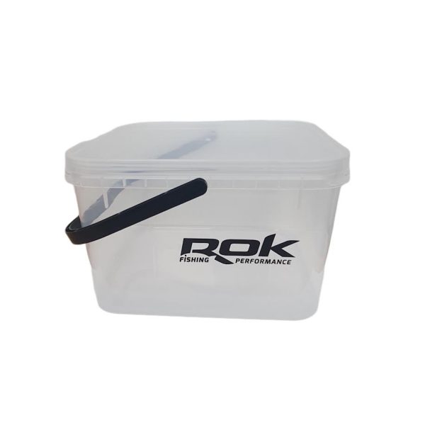 ROK 10 Liter Transparent Square Mixing Container with Lid