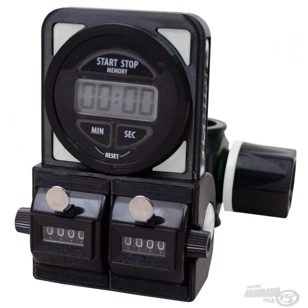 R&T Double fish counter with digital stopwatch limited white